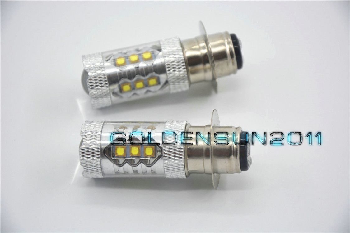 Yamaha Rhino 450 660 700 LED Headlight Bulbs 80W Super White 2007 2008